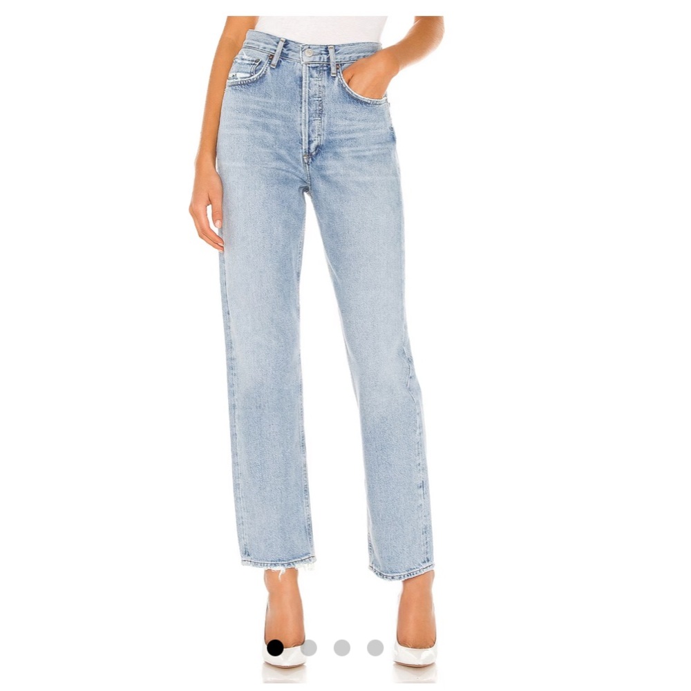 Agolde Lana Light Wash Denim Jeans